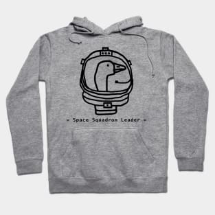 Space Astronaut Goose Portrait Drawing Hoodie